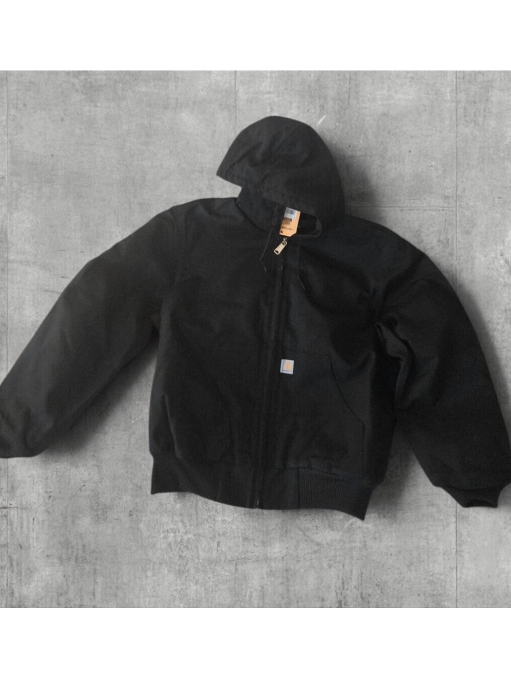 NWT Carhartt Loose Fit Washed Duck Insulated Jacket J130 Black XL New
